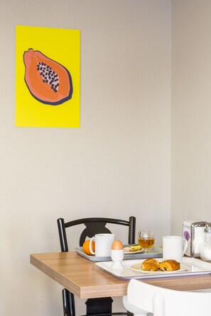 Daily buffet breakfast (EUR 15 per person)