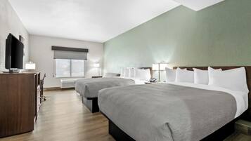 Suite, Multiple Beds, Non Smoking | Premium bedding, desk, iron/ironing board, free WiFi