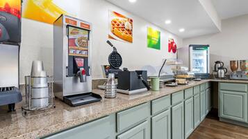 Free daily buffet breakfast