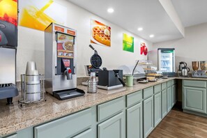 Free daily buffet breakfast