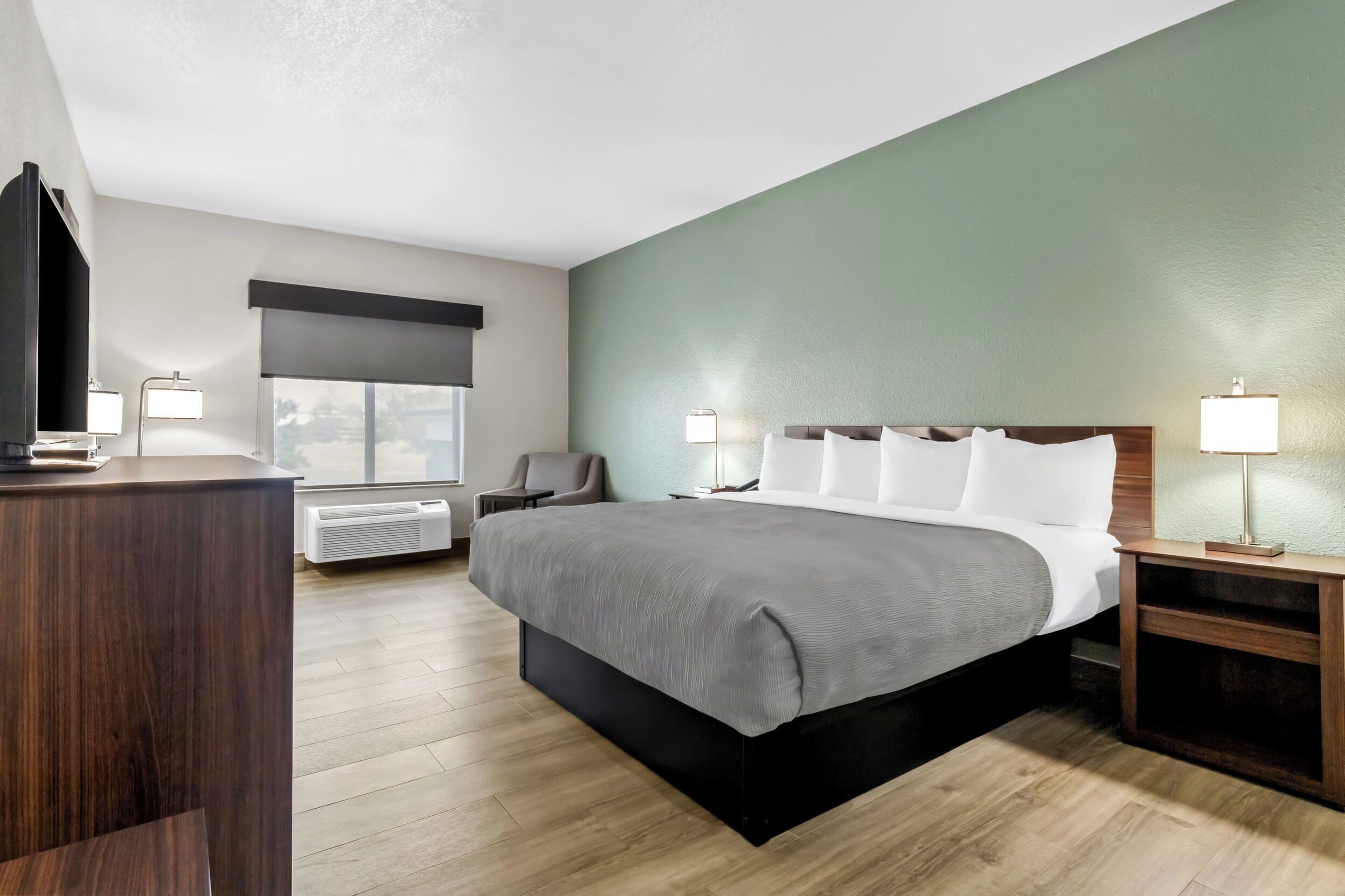 Standard Room, 1 King Bed, Non Smoking | Premium bedding, desk, iron/ironing board, free WiFi