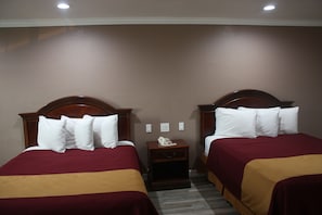 2 Queen Beds Suite, with Sofa Sleeper | Desk, blackout curtains, iron/ironing board, free WiFi