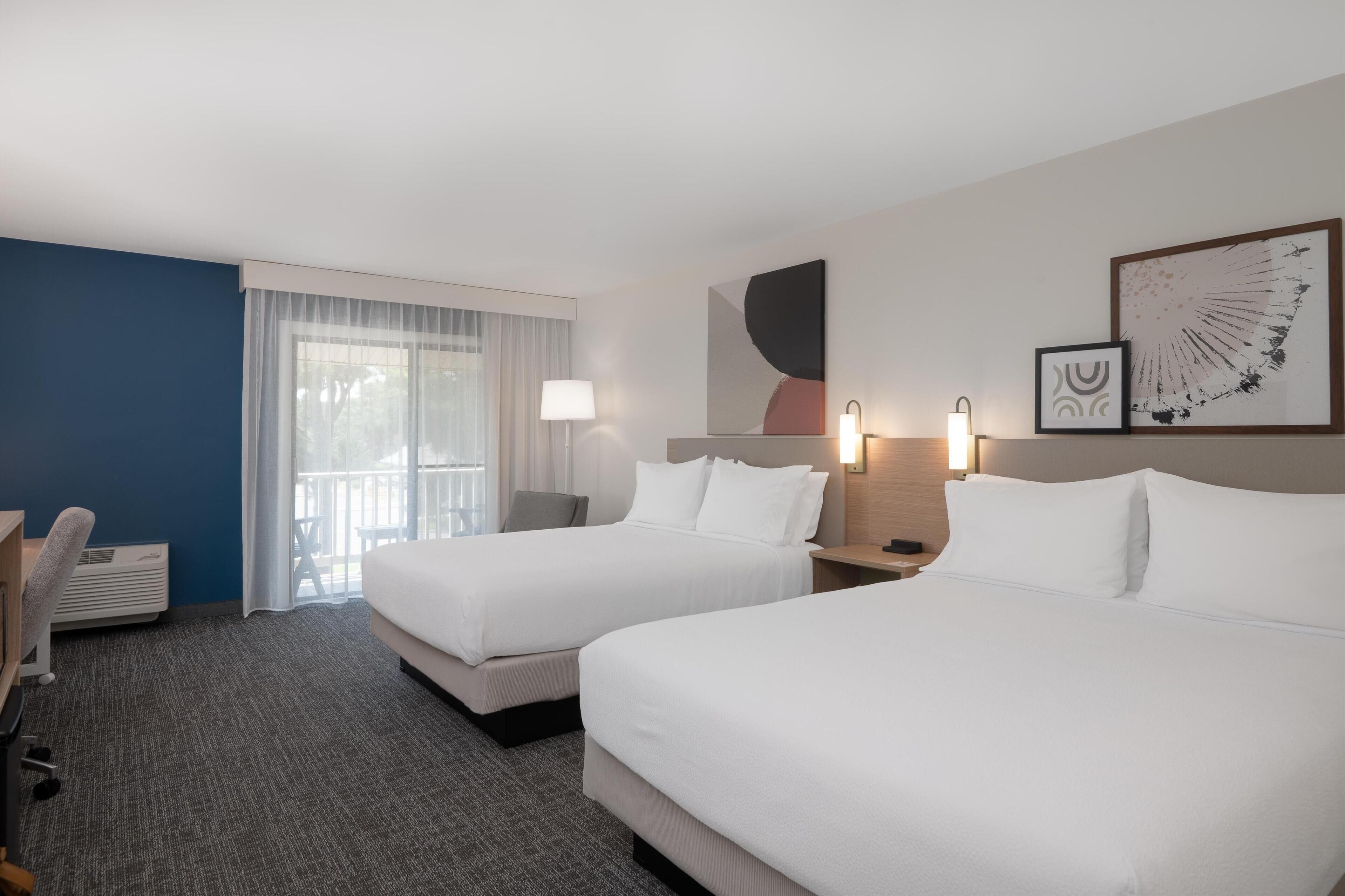Room, 2 Queen Beds | Premium bedding, in-room safe, desk, laptop workspace