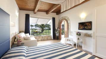 Suite, Gartenblick | Hochwertige Bettwaren, Betten mit Memory-Foam-Matratzen, Zimmersafe