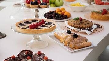 Daily buffet breakfast (EUR 13 per person)