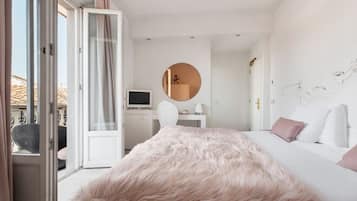 Suite Junior, terrazzo | Biancheria da letto di alta qualità