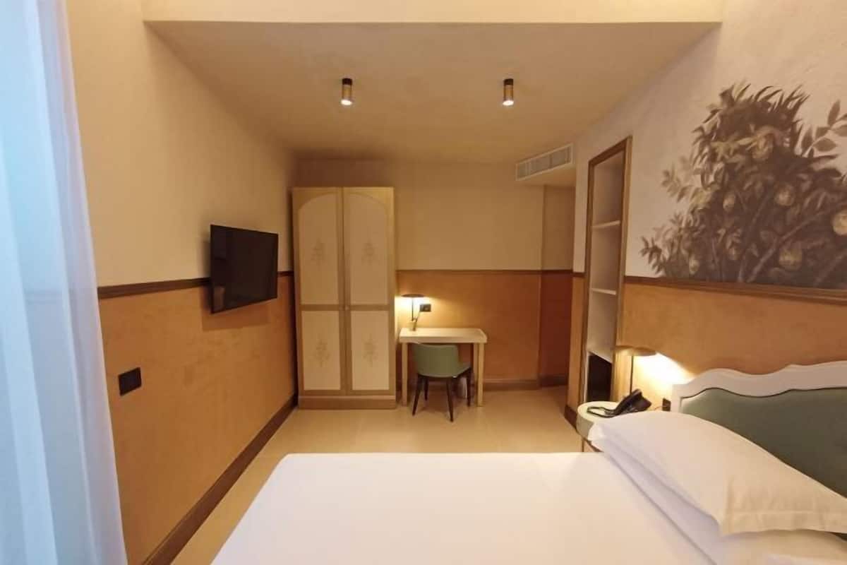 Minibar, in-room safe, desk, laptop workspace