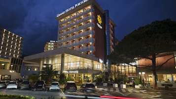 Front of property – evening/night