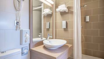 Free toiletries, hair dryer, towels