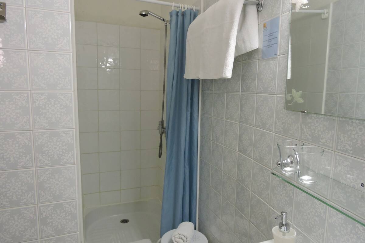 double room (shower) | bathroom | free toiletries, hair dryer, towels