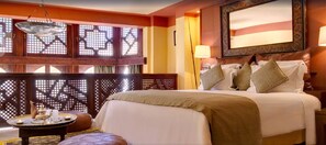 Royal Suite | Pillowtop beds, minibar, in-room safe, desk - La Maison Arabe Hotel, Spa and Cooking Workshops (Marrakech)