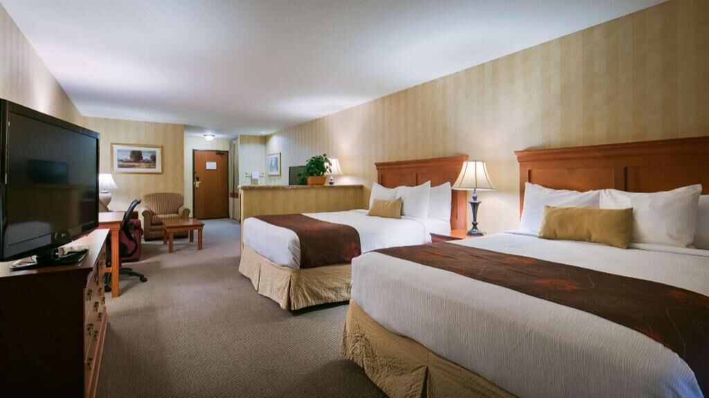 Pillow-top beds, in-room safe, blackout curtains, iron/ironing board