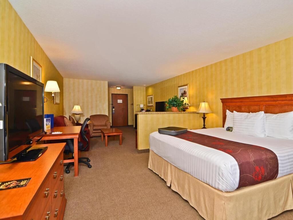 Pillow-top beds, in-room safe, blackout curtains, iron/ironing board