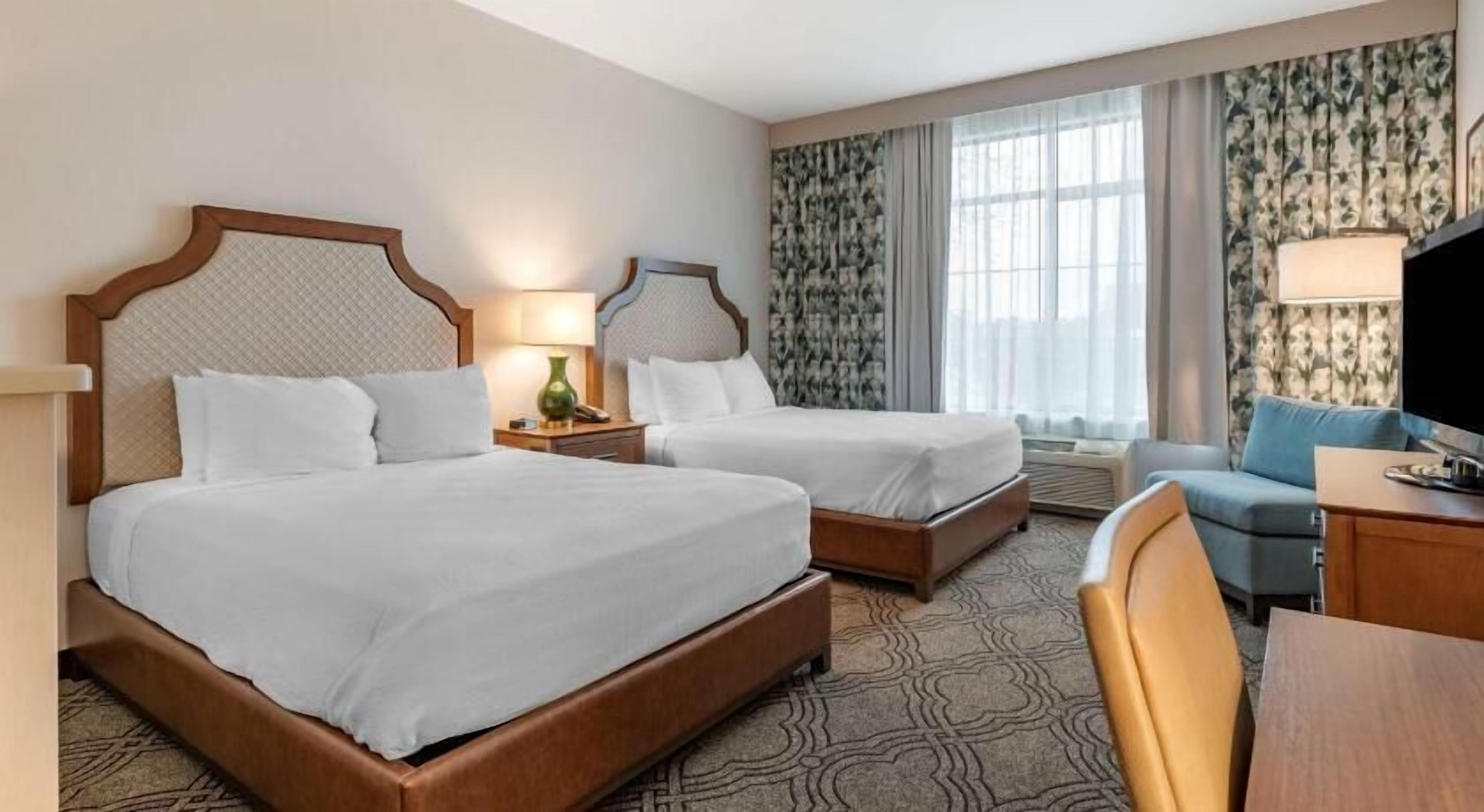 Pillow-top beds, in-room safe, blackout curtains, iron/ironing board