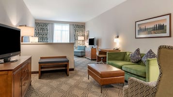 Pillowtop beds, in-room safe, blackout drapes, iron/ironing board