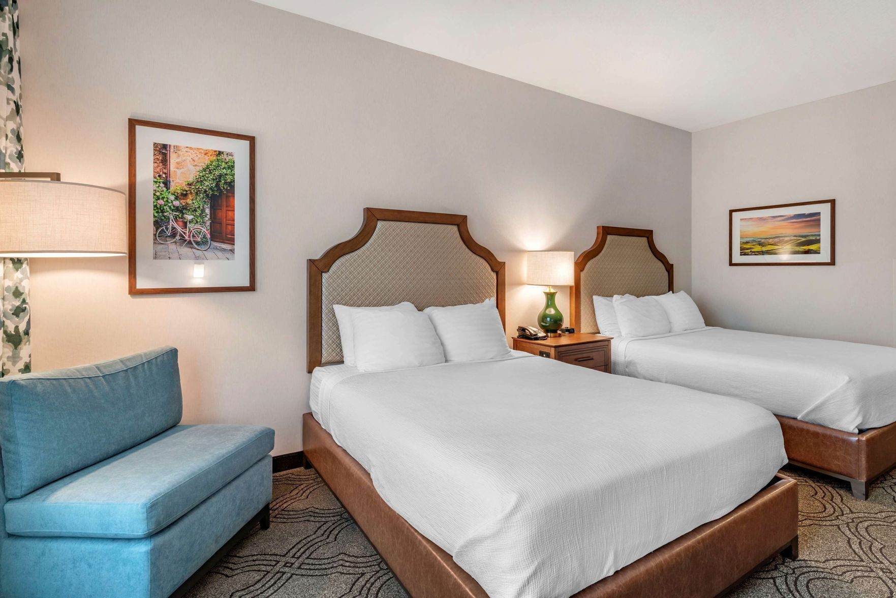 Pillow-top beds, in-room safe, blackout curtains, iron/ironing board