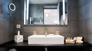 Free toiletries, hair dryer, bathrobes, slippers