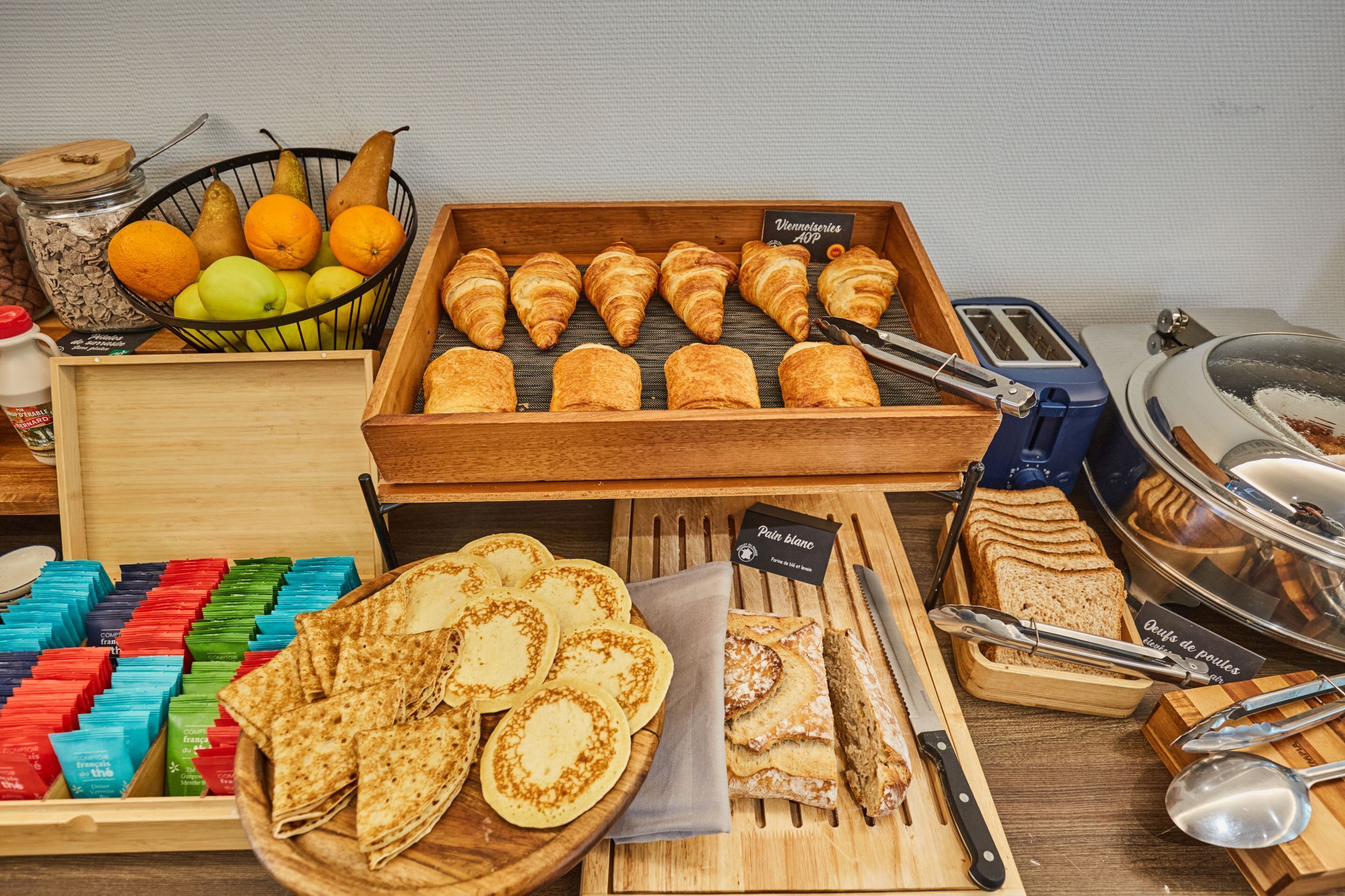 Petit déjeuner préparé sur commande servi tous les jours en supplément