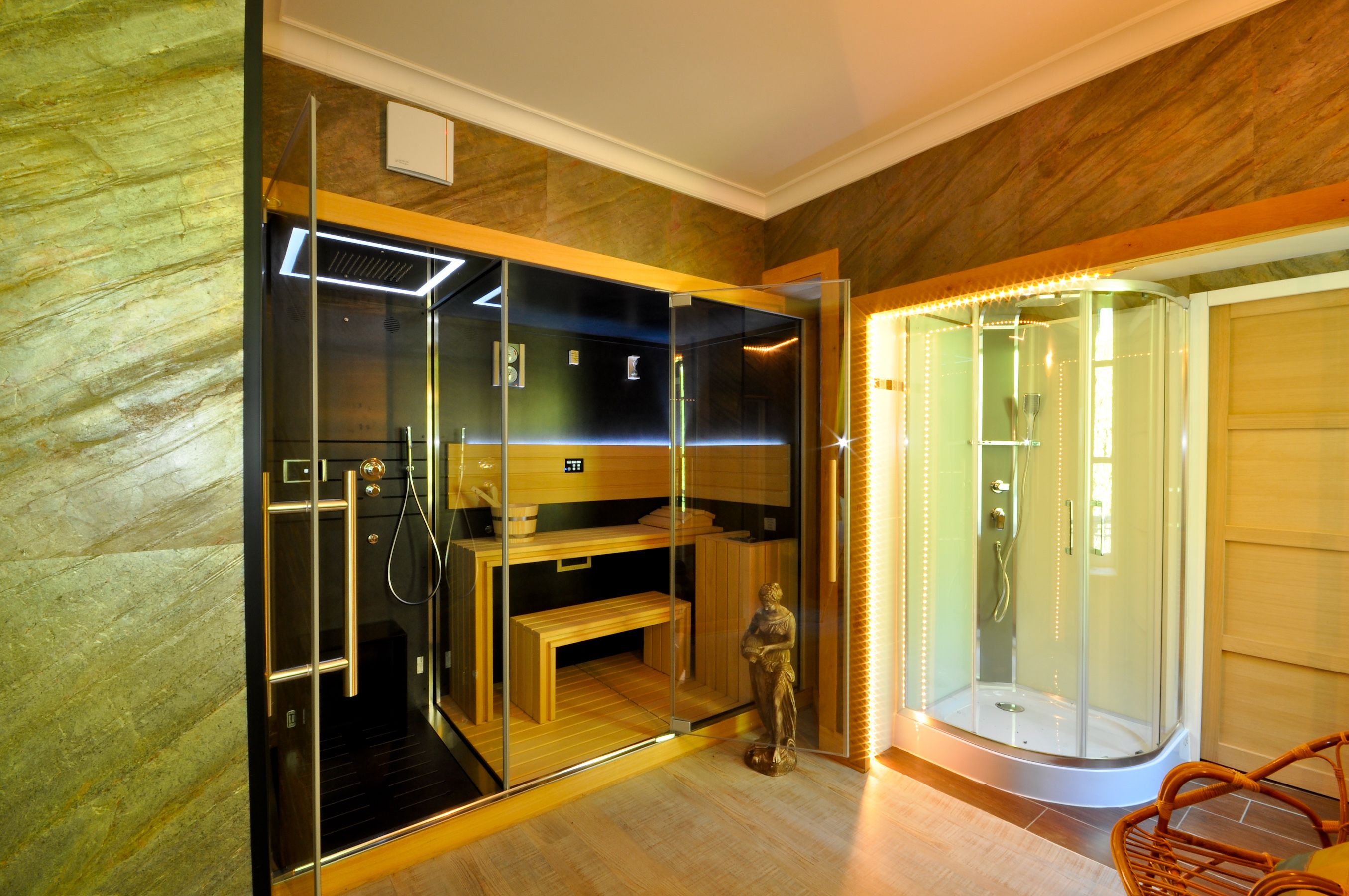 steam room, massages