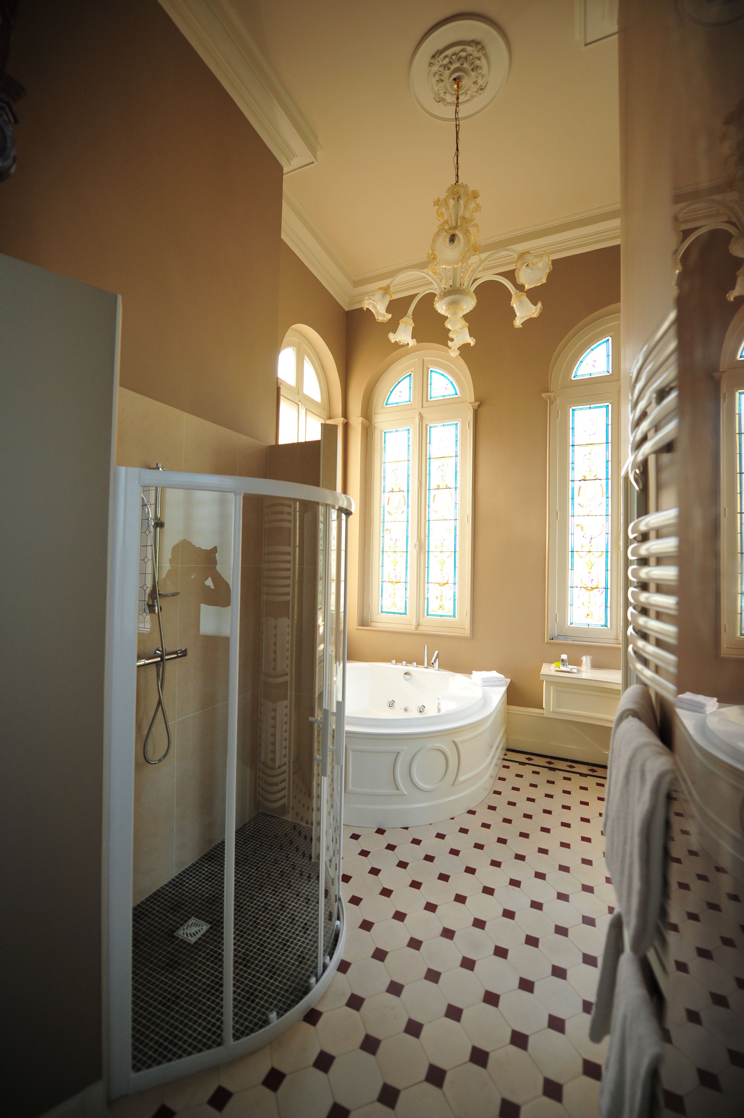 free toiletries, hair dryer, slippers, towels