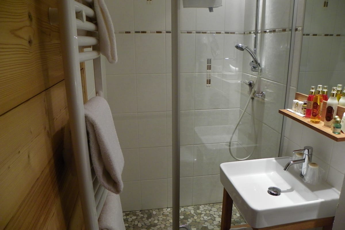 free toiletries, hair dryer, bathrobes, slippers