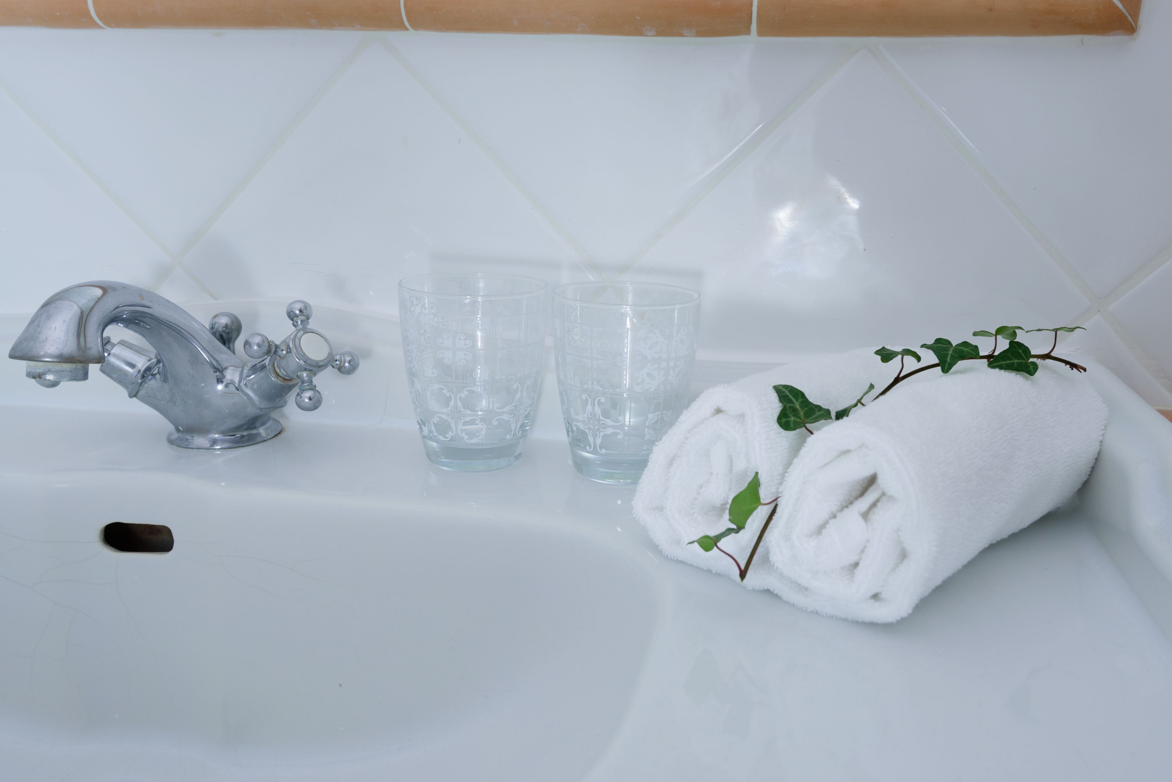 double or twin room, mountainside | bathroom sink