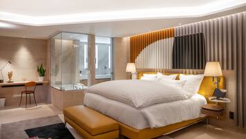 Suite avec Hammam, Terrasse et Jardin | Minibar, in-room safe, free WiFi, bed sheets