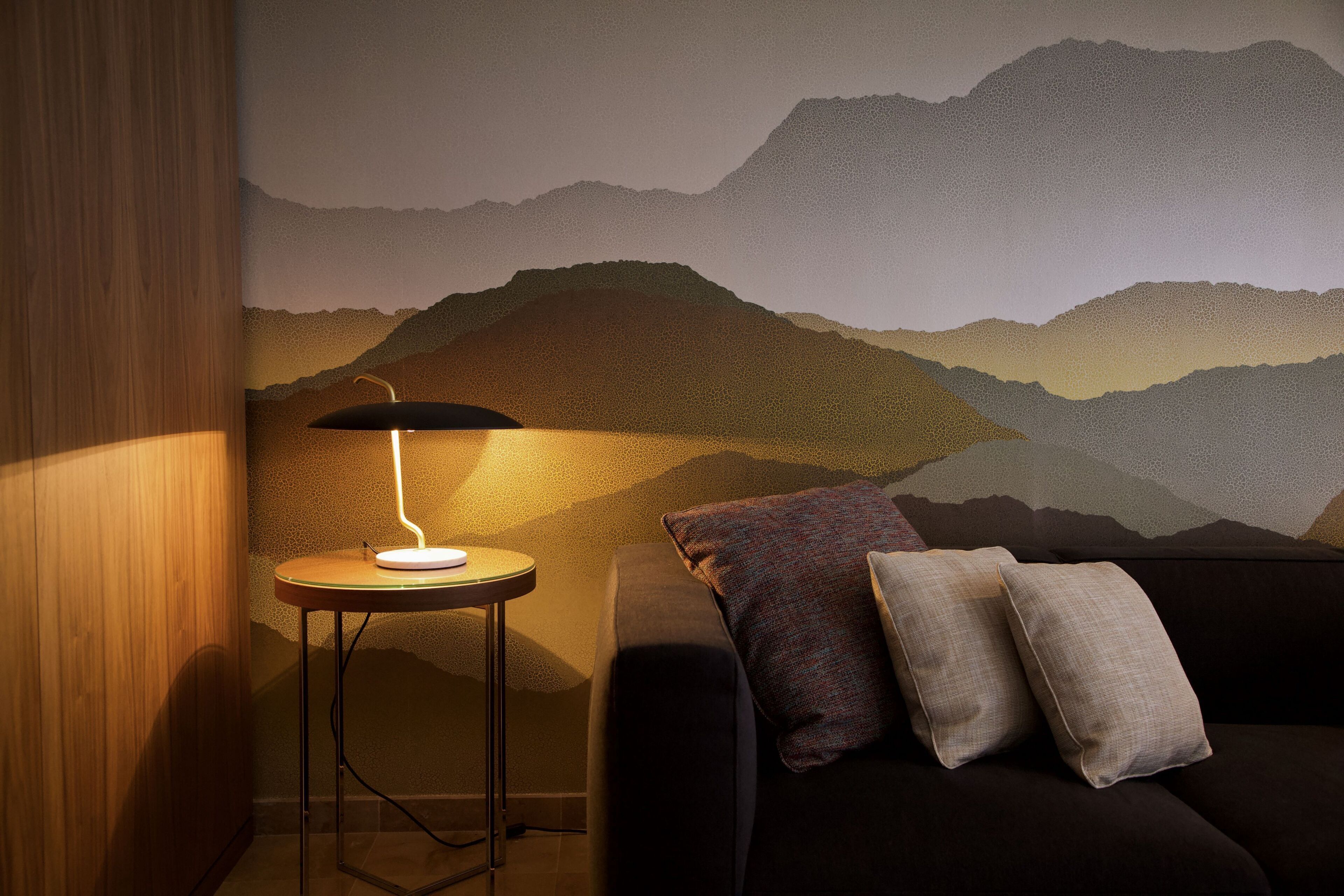 suite with terrace and hot tub | living area | 180-cm flat-screen tv with cable channels, tv