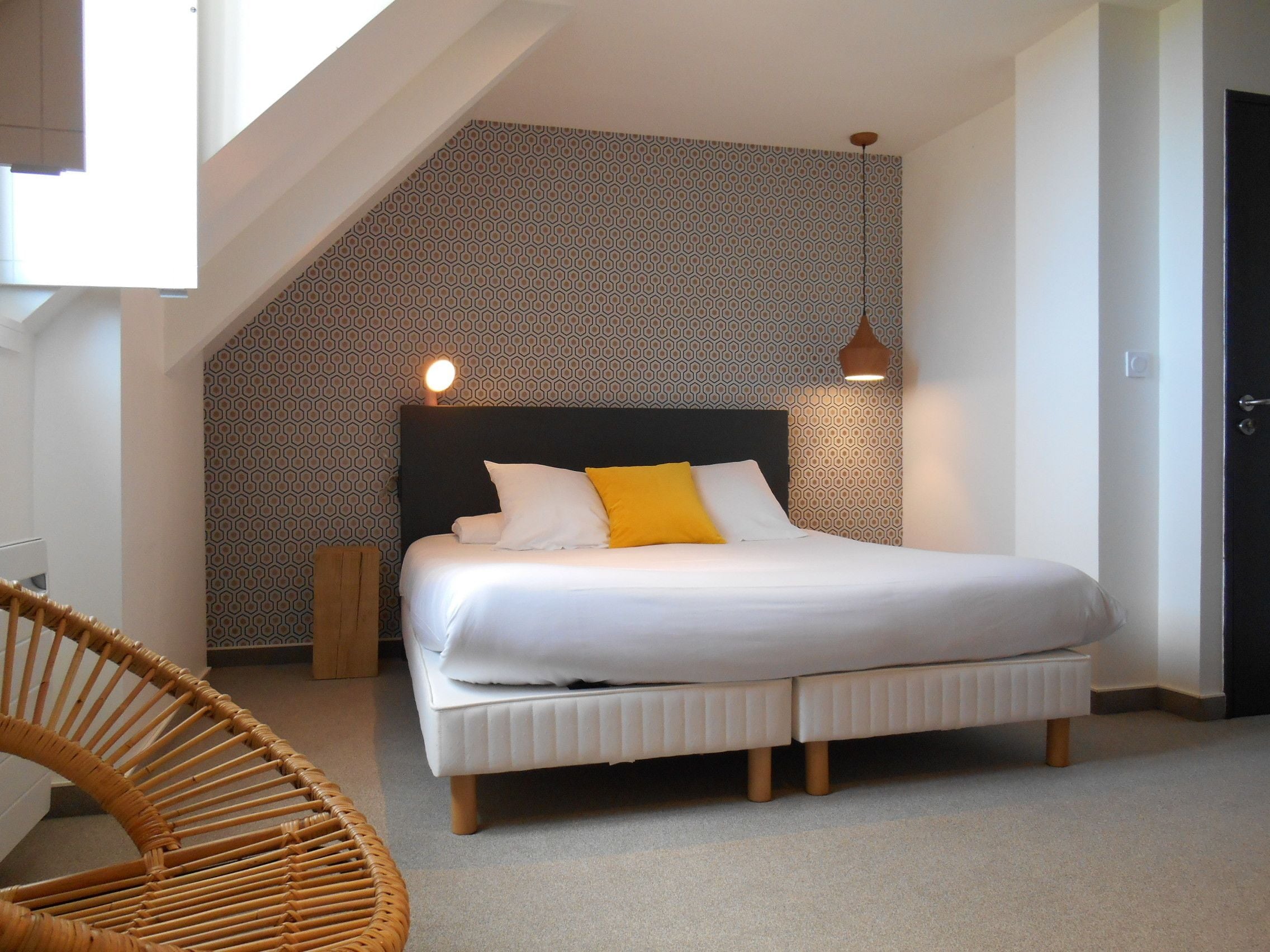 superior double room, garden view and sea view | premium bedding, memory-foam beds, desk, laptop workspace