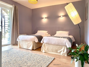 Appartement, uitzicht op lagune | Lakens van Egyptisch katoen, luxe beddengoed, donzen dekbedden