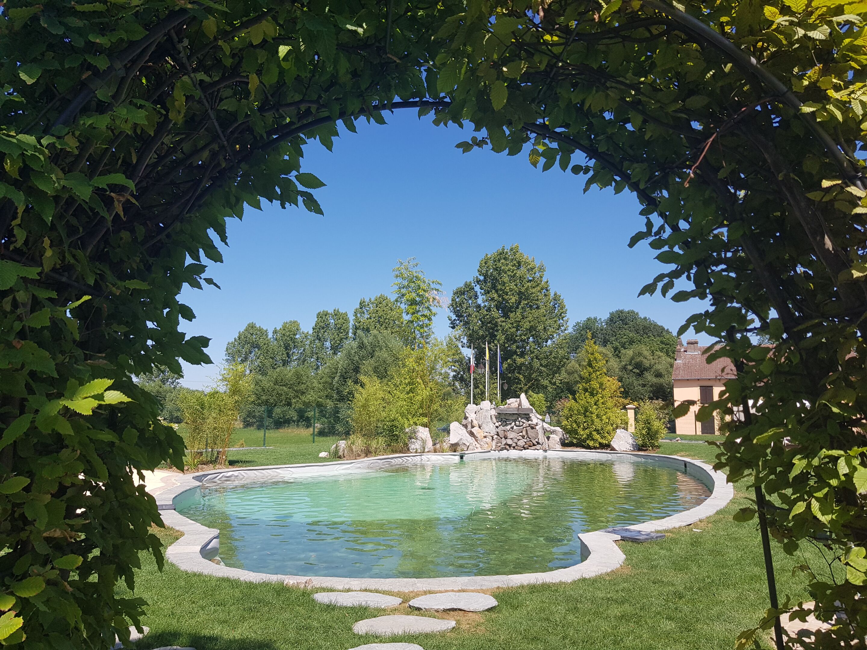 indoor pool, seasonal outdoor pool, pool loungers