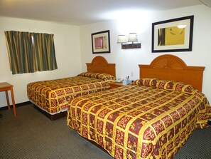 Standard Double Room, 2 Queen Beds | Desk, free WiFi, bed sheets