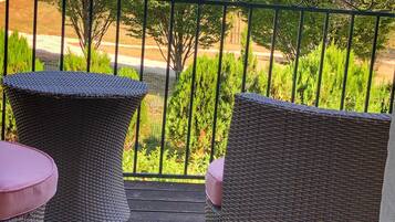 Quarto casal luxo | Terraço/pátio