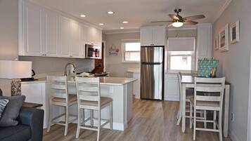 Condo, 2 Bedrooms, Kitchen | Private kitchen | Fridge, microwave, coffee/tea maker, cookware/dishes/utensils