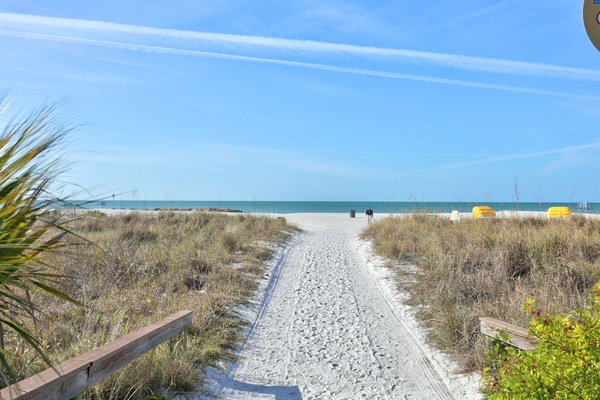 Beach nearby, white sand