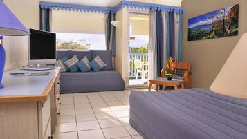 In-room safe, desk, laptop workspace, blackout drapes