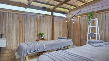 Behandelingskamers voor koppels, lichaamsbehandelingen, body scrubs