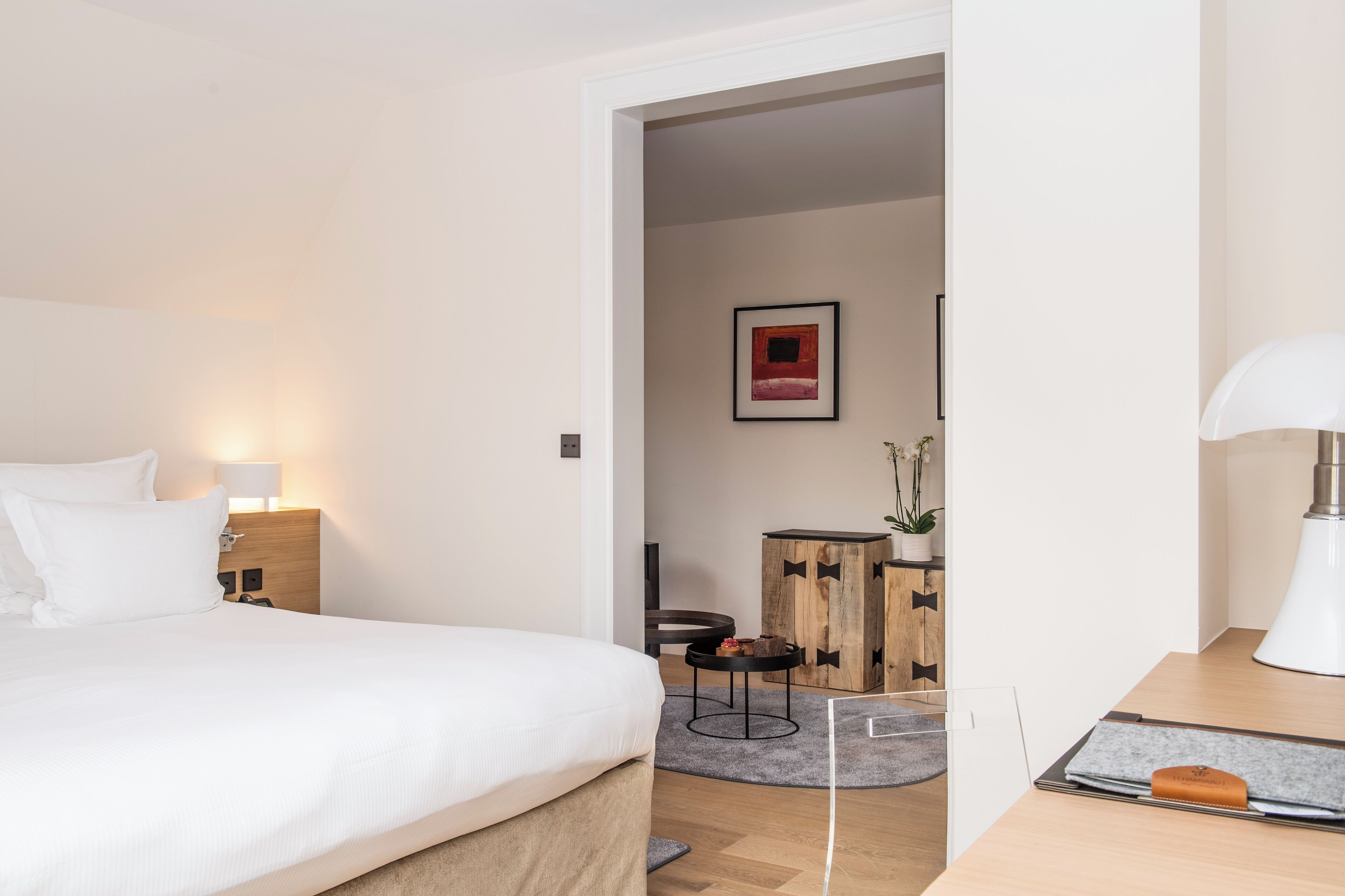 Junior Suite, 1 King Bed | Minibar, in-room safe, individually decorated, individually furnished