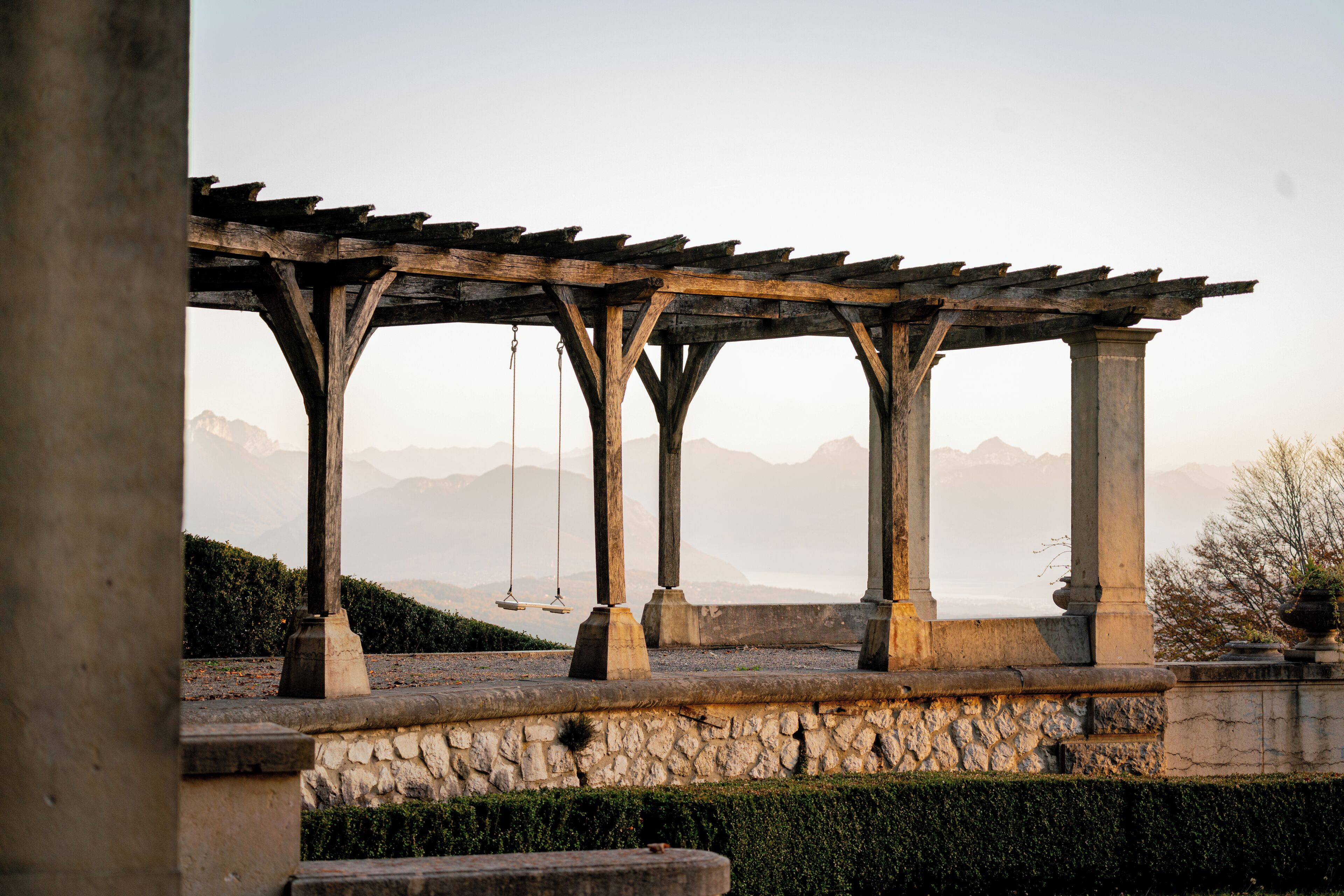 Blick von der Unterkunft