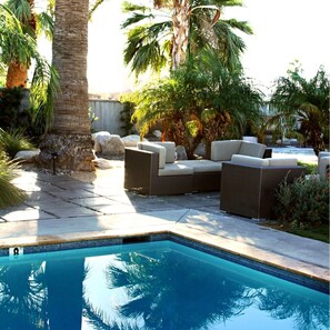 Indoor pool, 2 outdoor pools, sun loungers