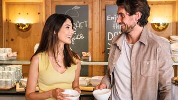 Daily buffet breakfast (EUR 25 per person)