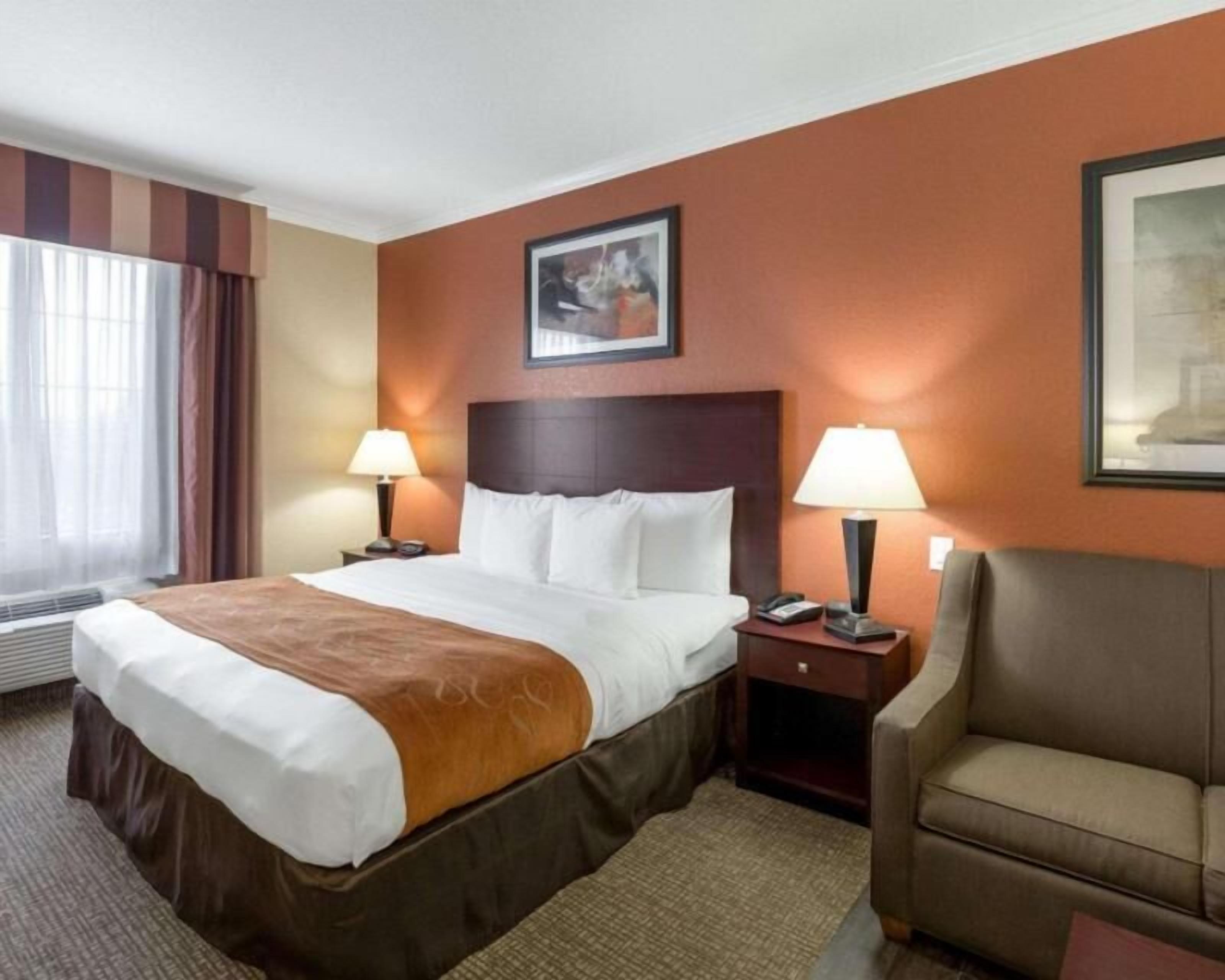 In-room safe, desk, blackout curtains, iron/ironing board