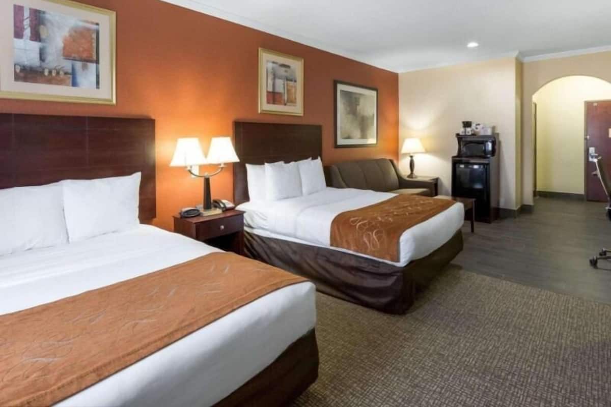 In-room safe, desk, blackout curtains, iron/ironing board