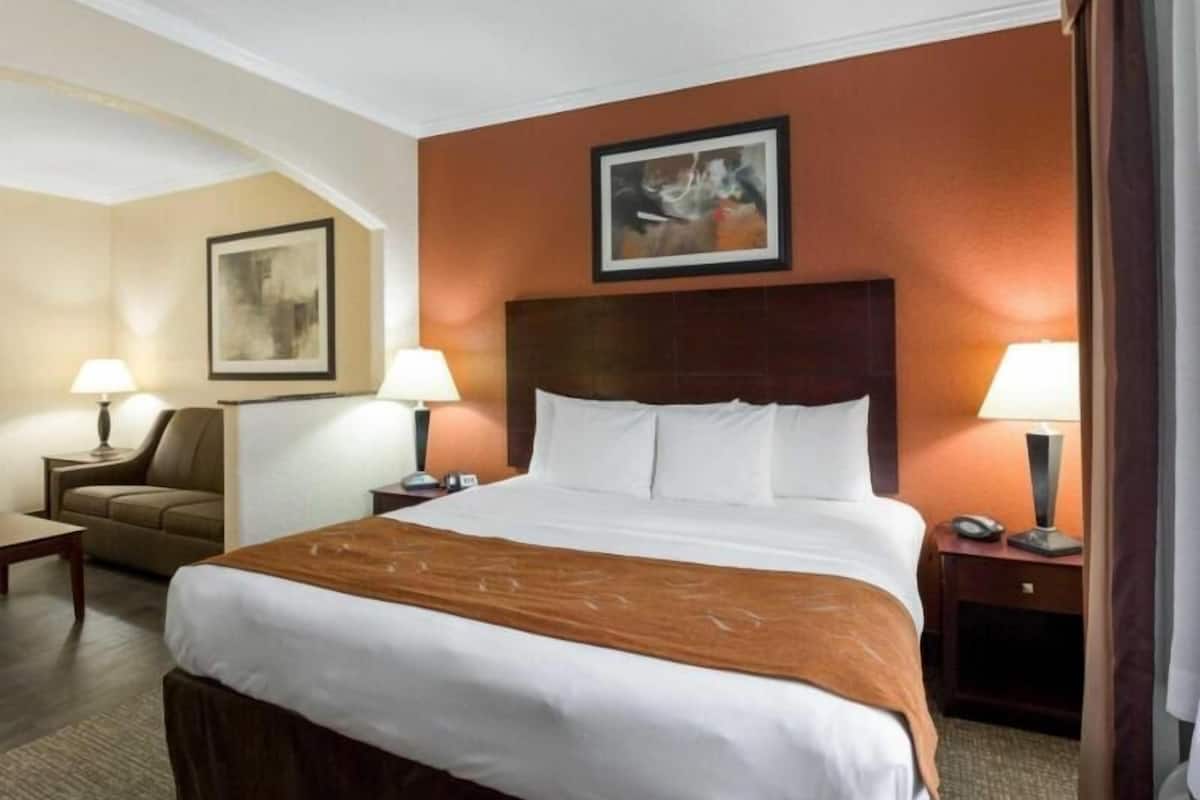 In-room safe, desk, blackout curtains, iron/ironing board