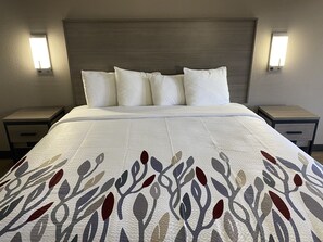 Desk, blackout drapes, iron/ironing board, free WiFi