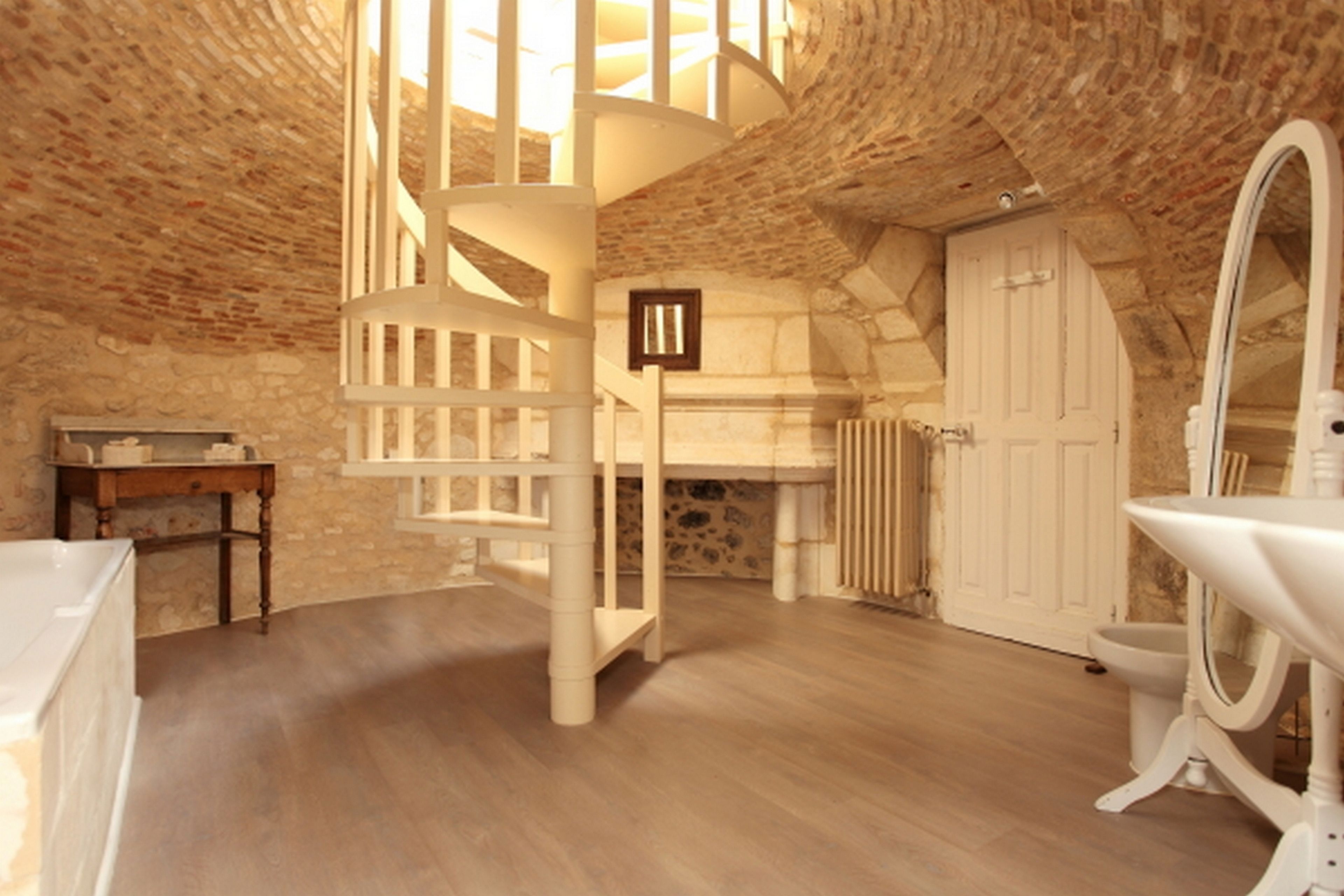 superior double room (charm) | bathroom | free toiletries, hair dryer, towels