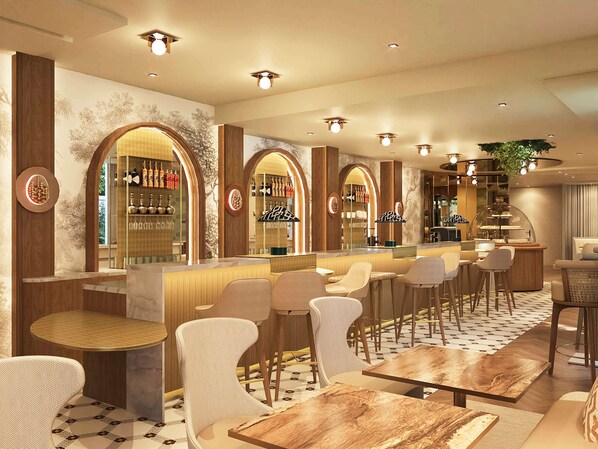 Breakfast and dinner served, French cuisine