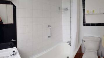Free toiletries, hair dryer, towels
