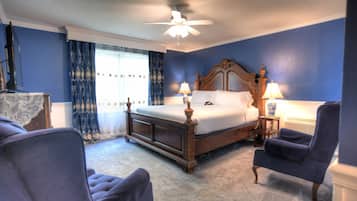 Standaard kamer, 1 kingsize bed, op benedenverdieping | Lakens van Egyptisch katoen, luxe beddengoed, donzen dekbedden