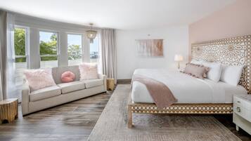Habitación, 1 cama King size, vista al océano | Ropa de cama de alta calidad, camas Tempur-Pedic y wifi gratis